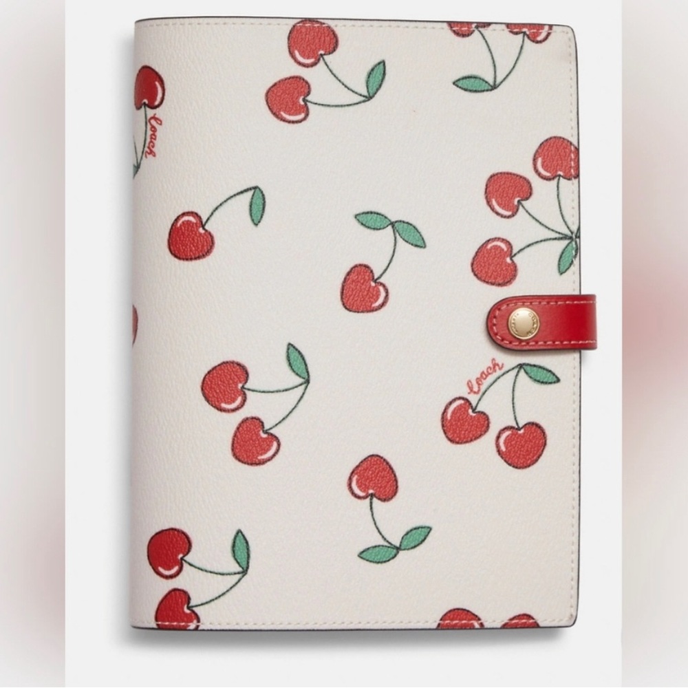 COACH HEART CHERRY NOTEBOOK- sold out